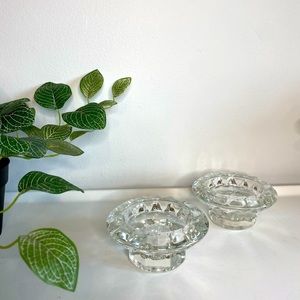 Crystal Candlestick Holders